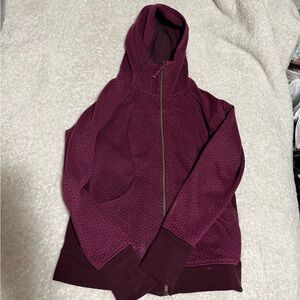 Purple-Pink Patterned Scuba Hoodie Zip-Up - Lululemon